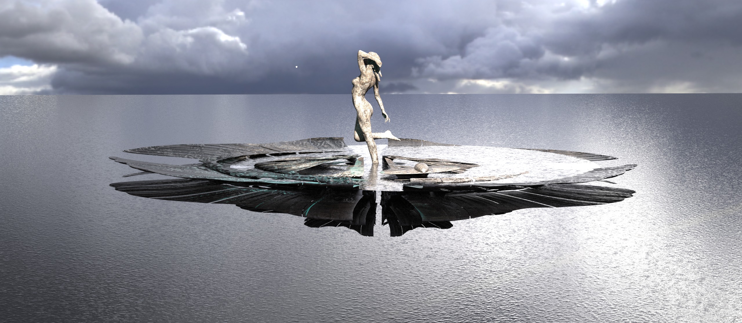 Aphrodites cave pool of rejuvenation  3D model_1