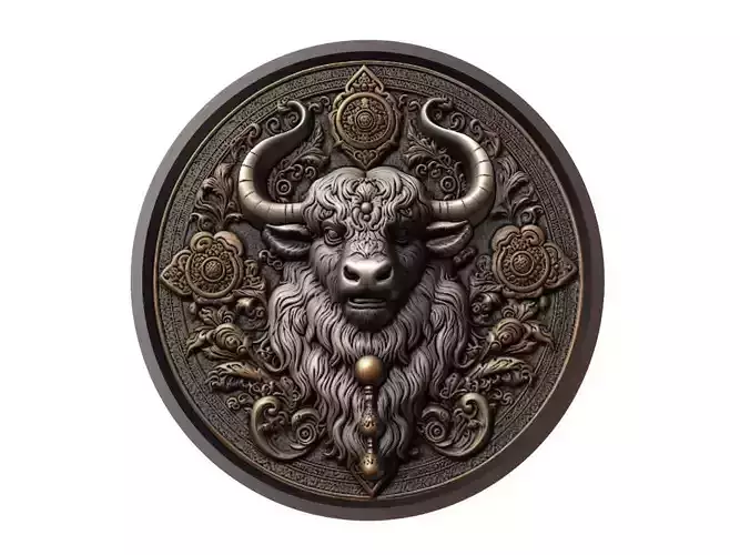 Yak Animal Medallion
