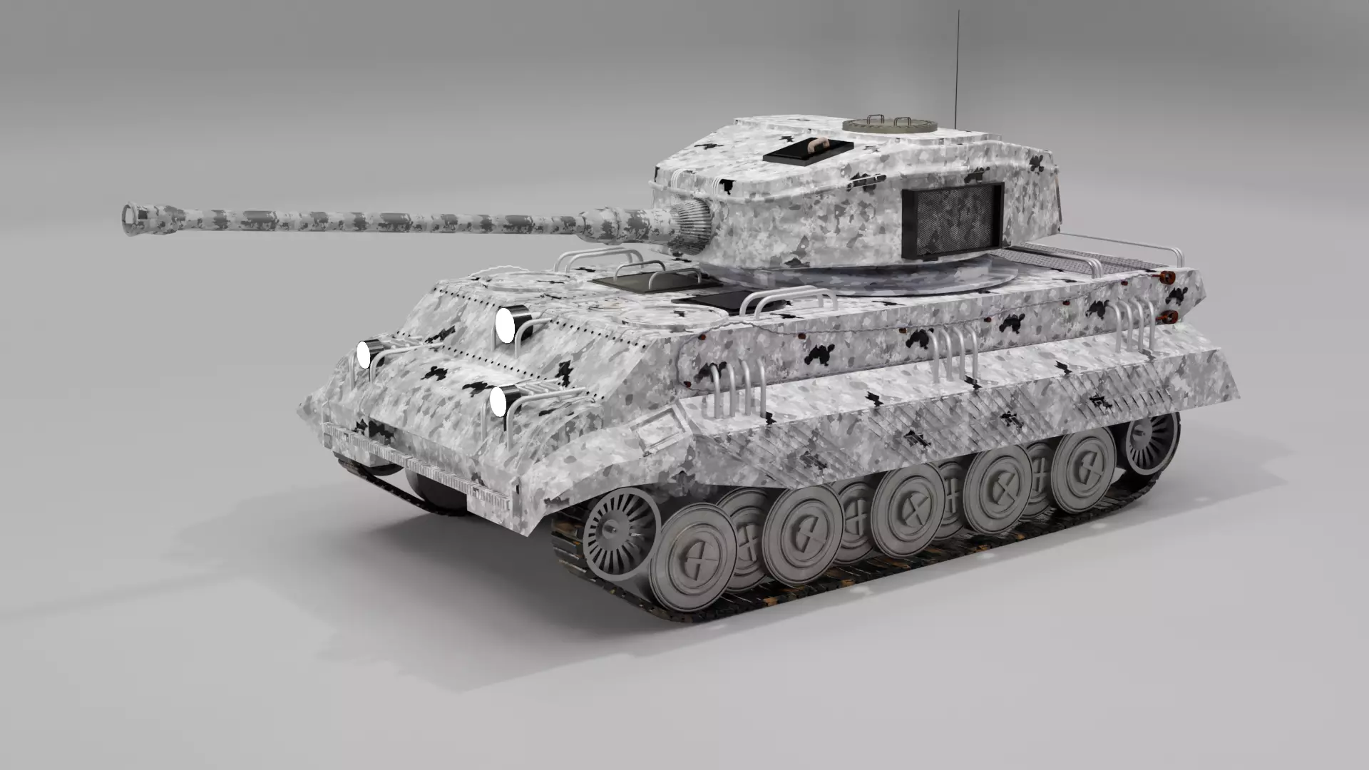 USA military tank 3D model