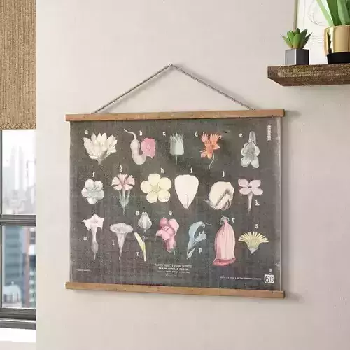 Blended Fabric Hohl Wall Hanging  3D model