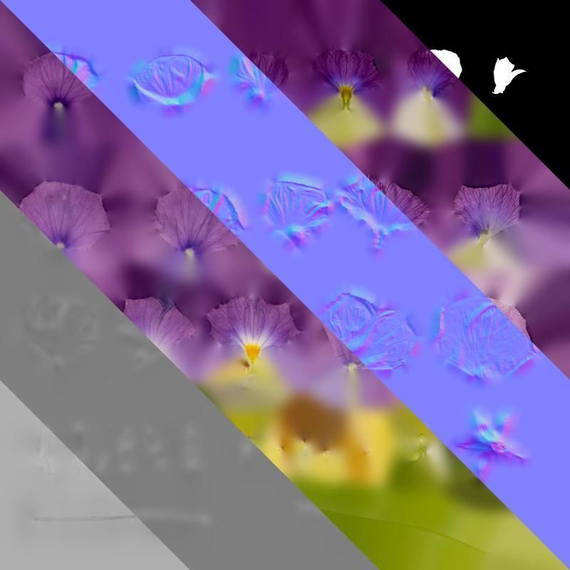 Anydrafts Viola cornuta Flower 15 Texture_8