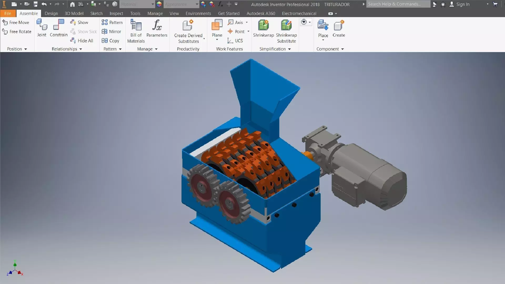TRITURADOR shredder 3d model 3D model_0