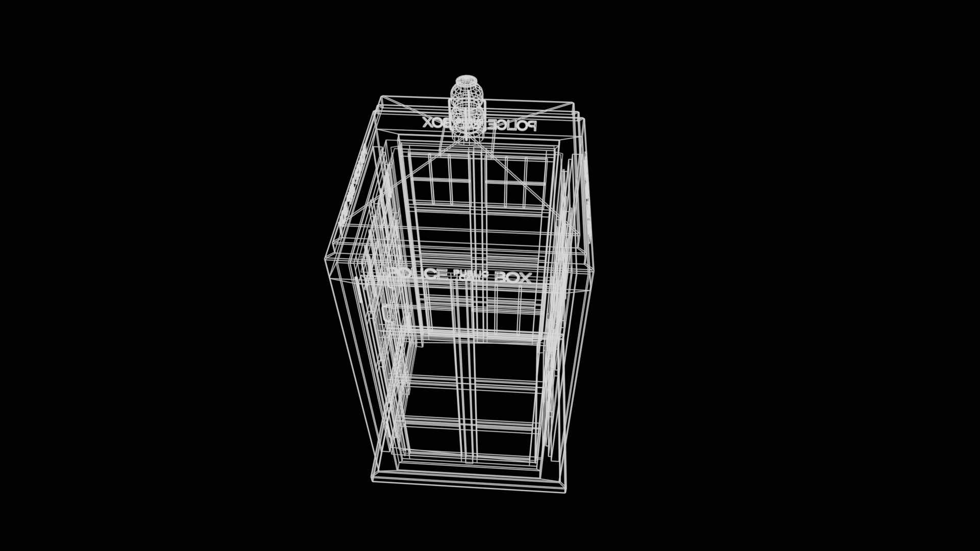 TARDIS Doctor Who Low-poly textured Low-poly 3D model_19