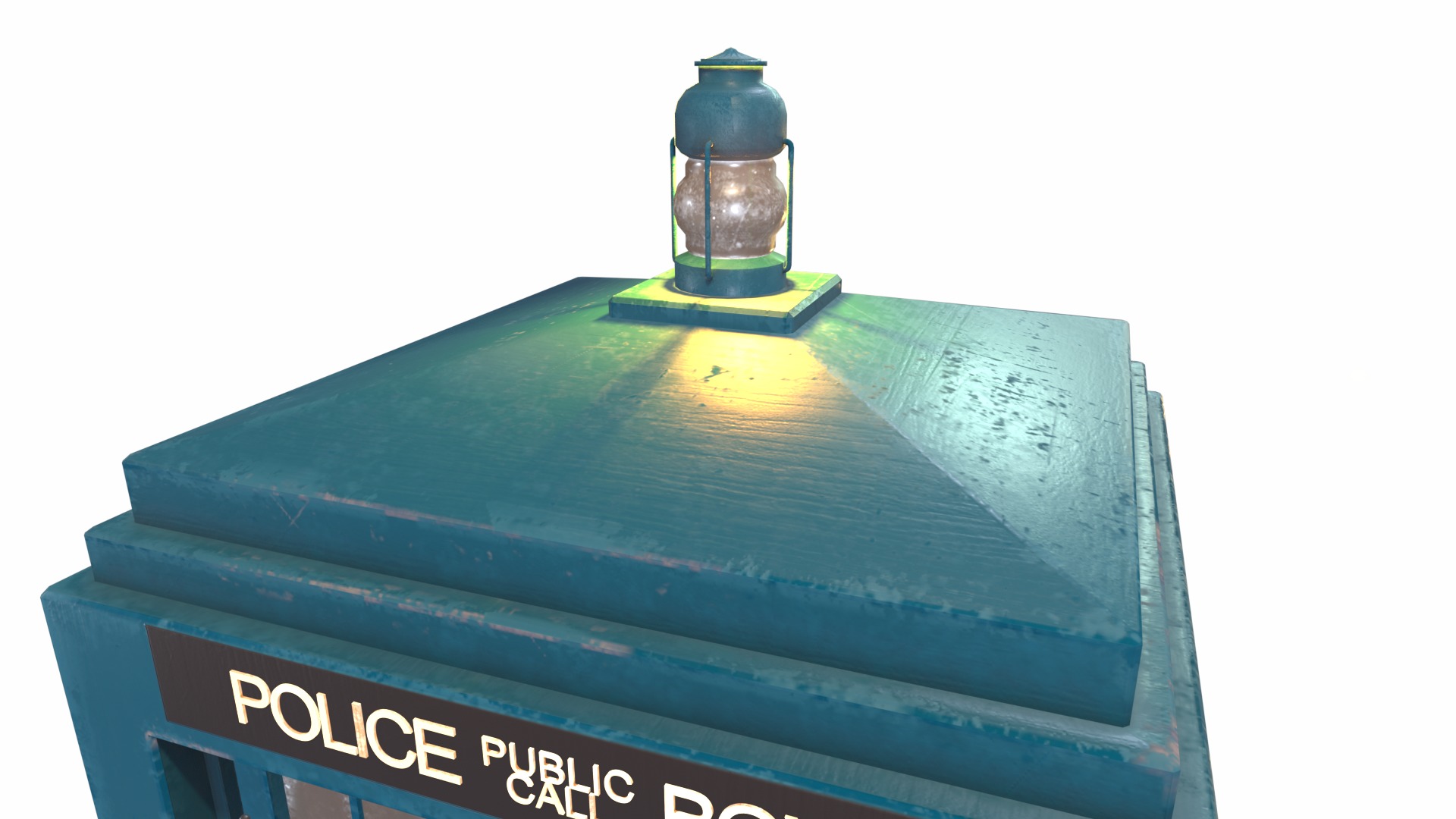 TARDIS Doctor Who Low-poly textured Low-poly 3D model_13
