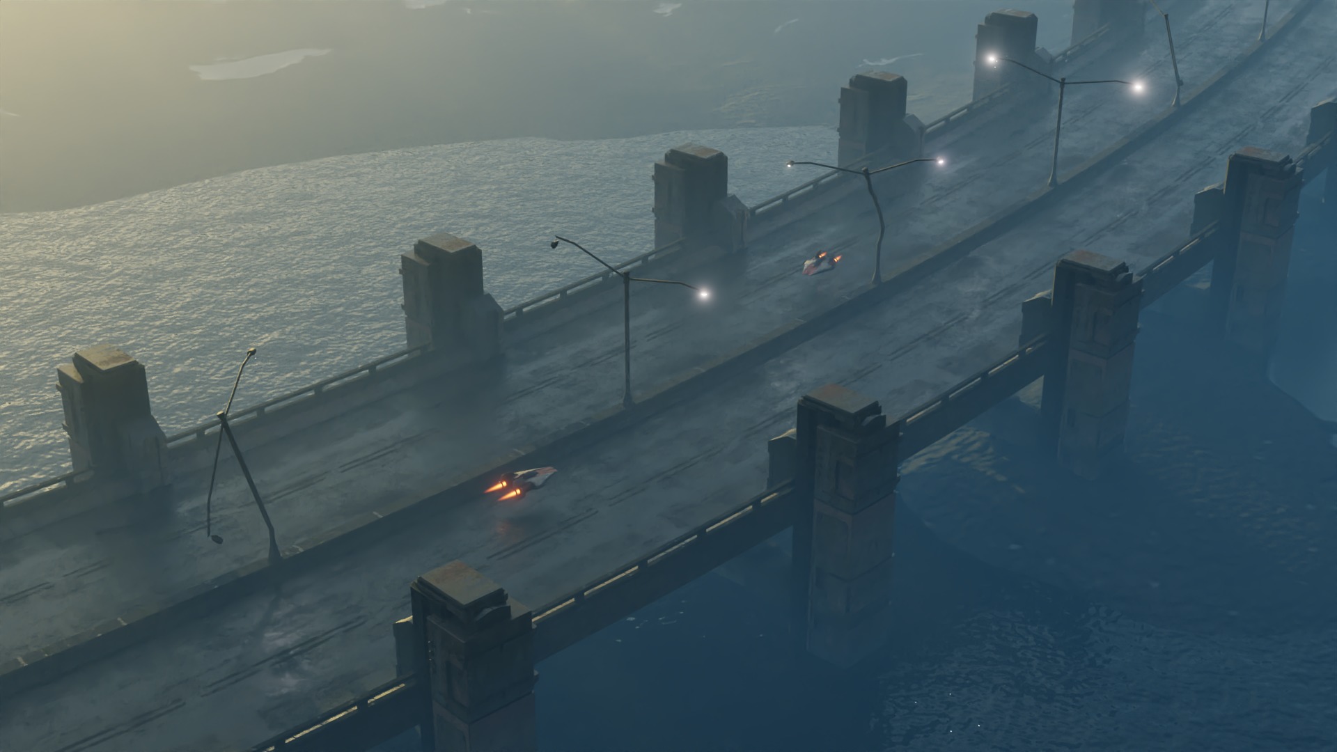 Ashfall Bridge Pack Low-poly 3D model_4