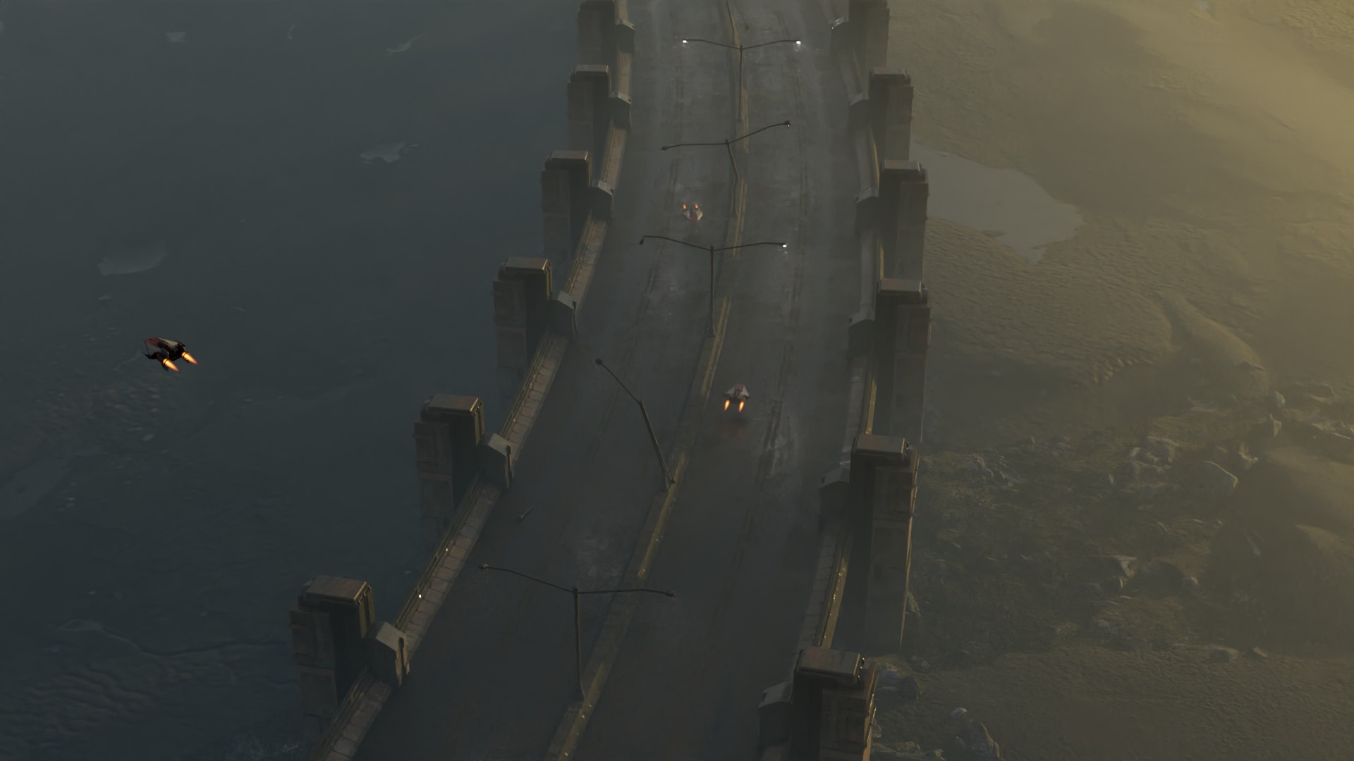 Ashfall Bridge Pack Low-poly 3D model_6