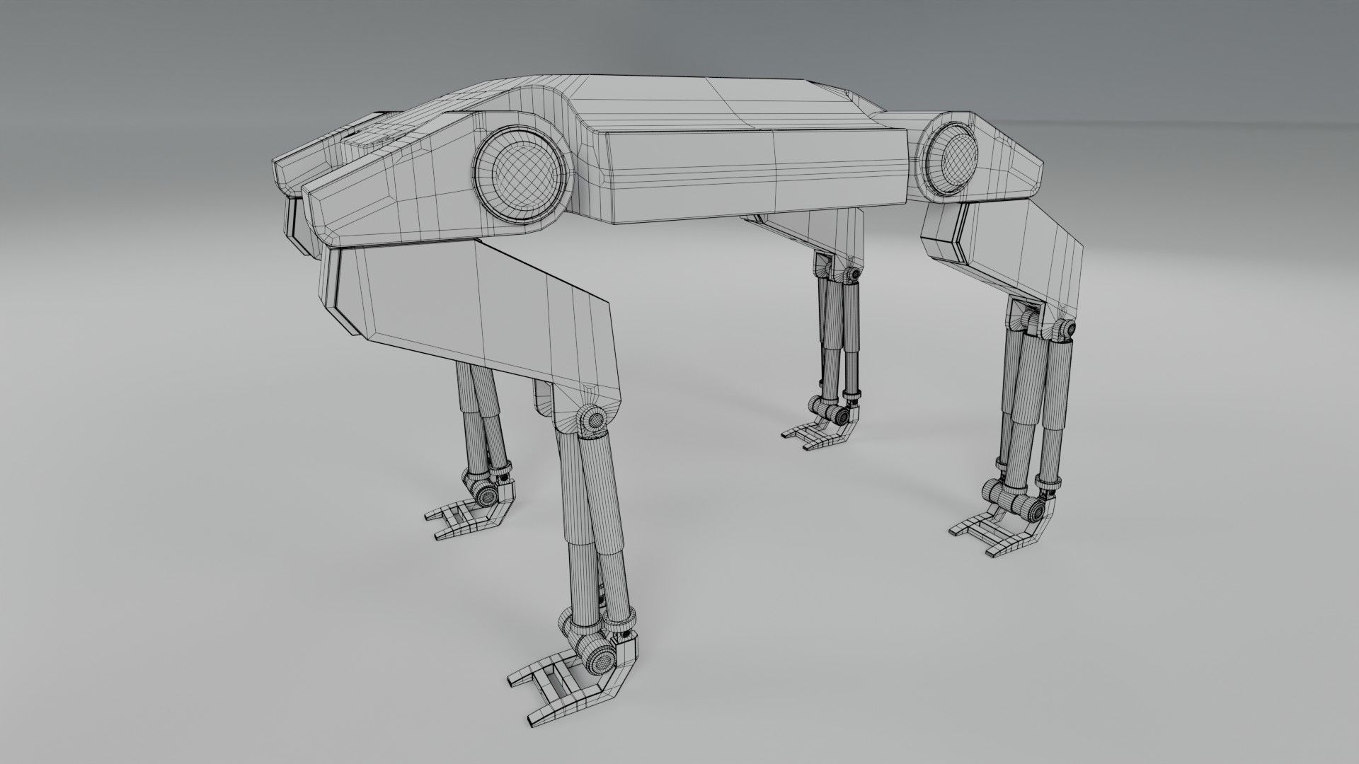  Sci-Fi Robotic Beast  - Game Ready - PBR Low-poly 3D model_18