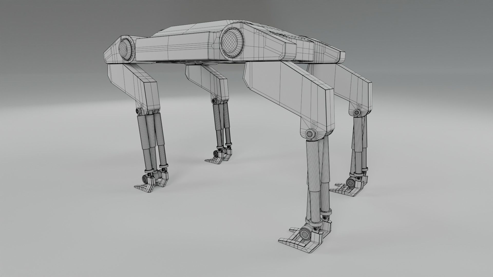  Sci-Fi Robotic Beast  - Game Ready - PBR Low-poly 3D model_19