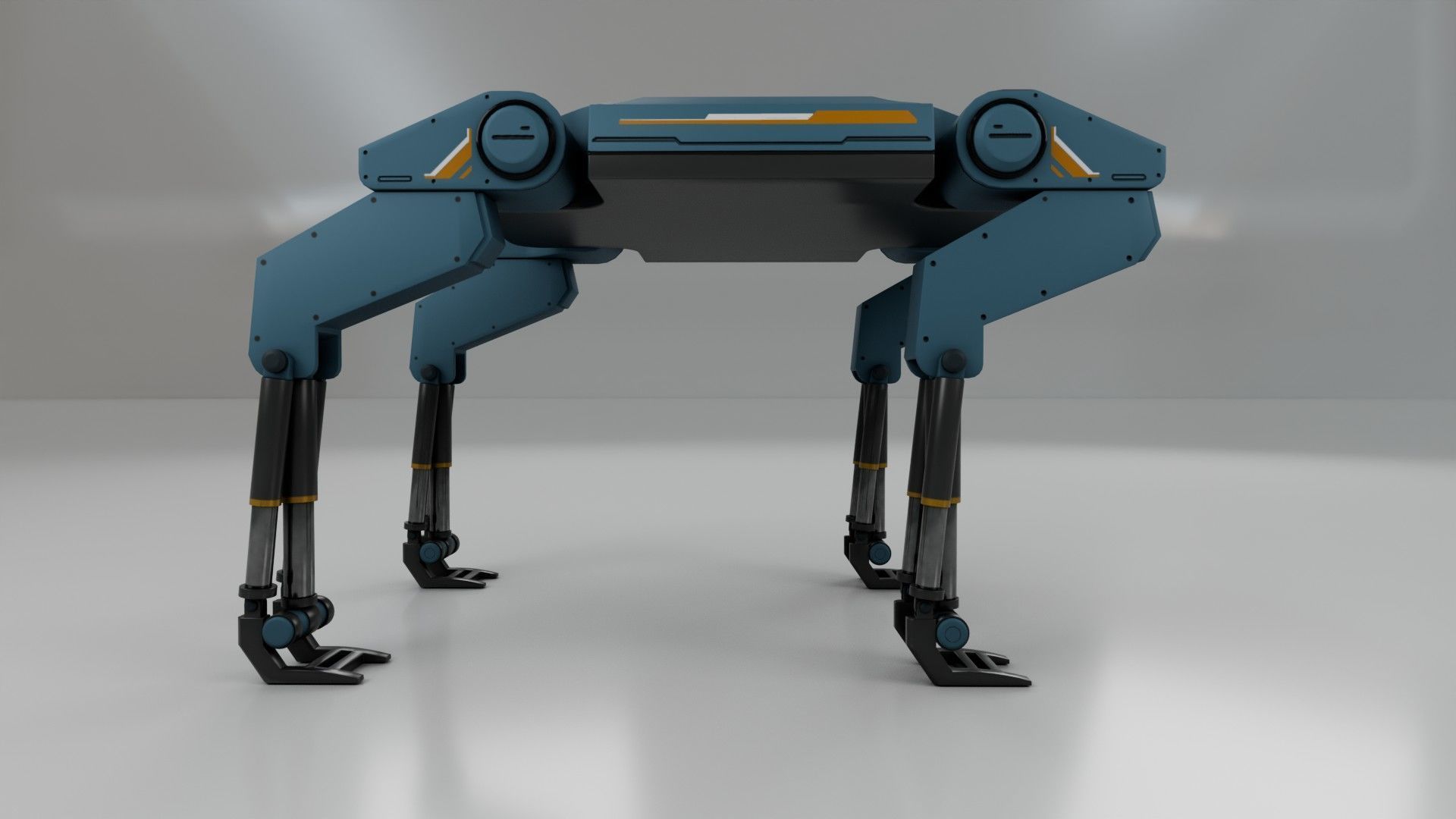  Sci-Fi Robotic Beast  - Game Ready - PBR Low-poly 3D model_10