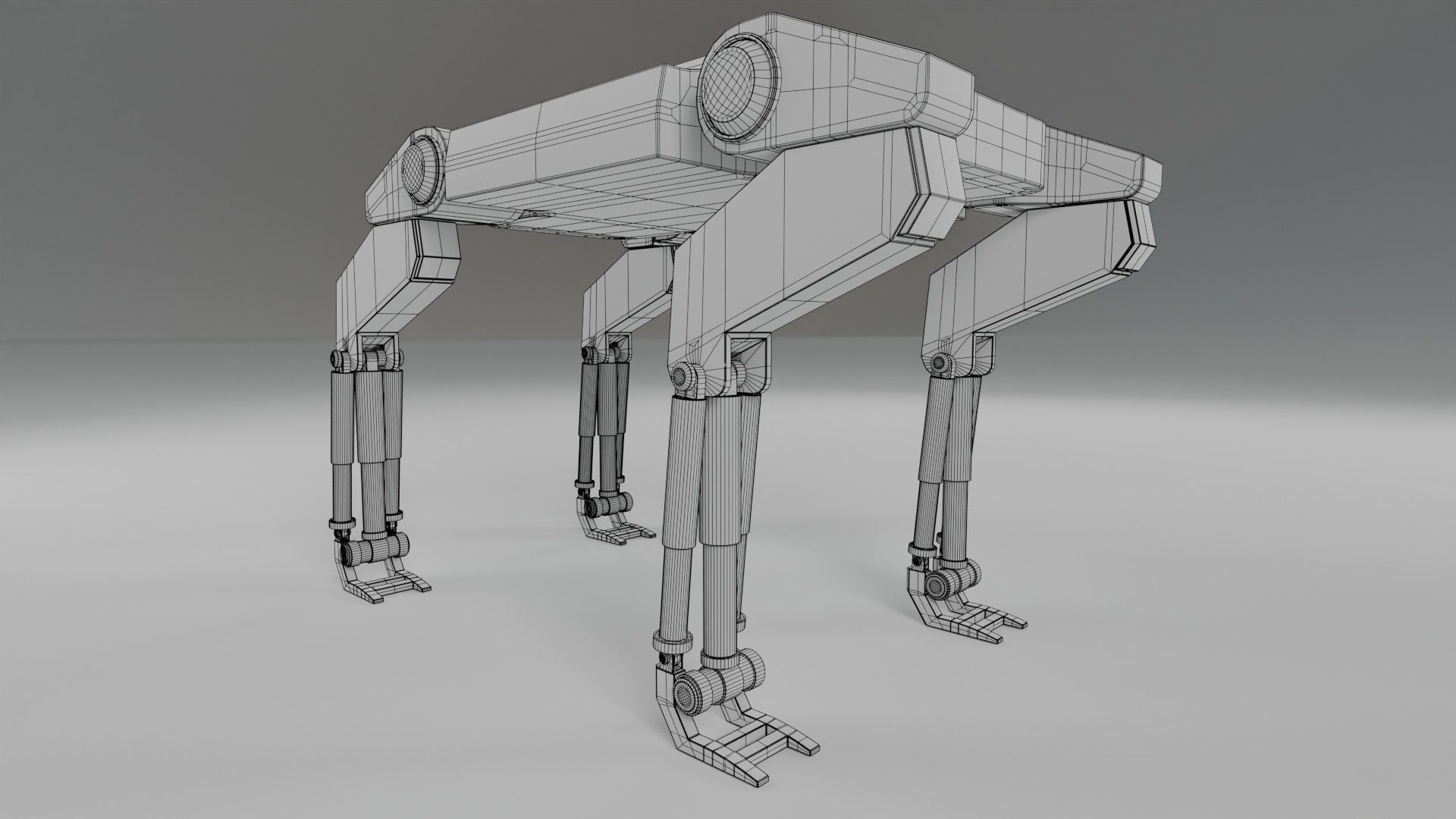  Sci-Fi Robotic Beast  - Game Ready - PBR Low-poly 3D model_24