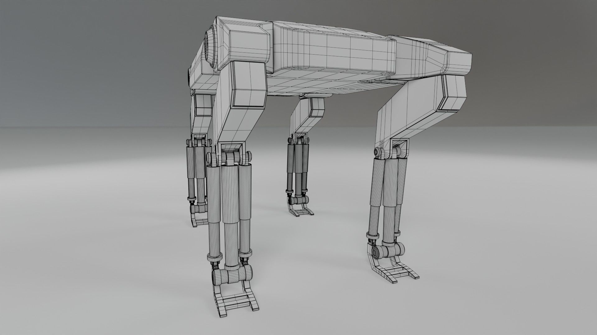  Sci-Fi Robotic Beast  - Game Ready - PBR Low-poly 3D model_23