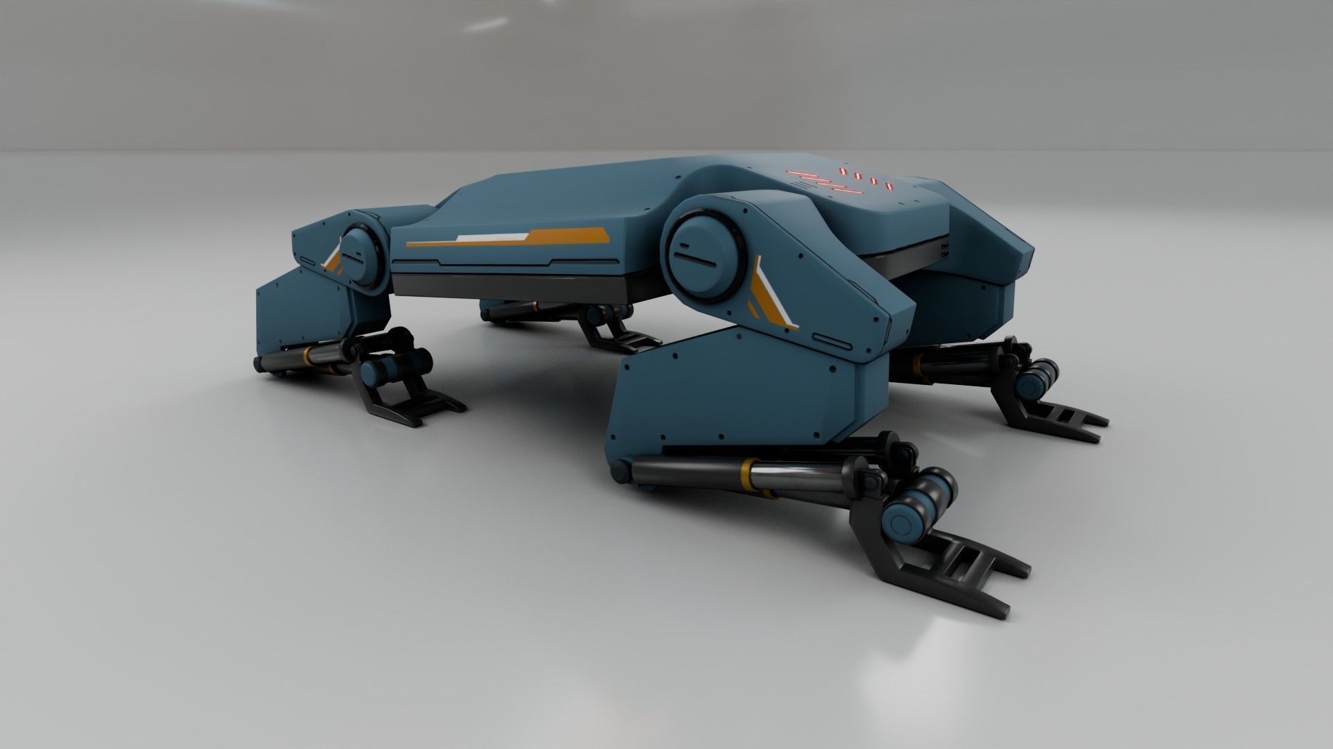  Sci-Fi Robotic Beast  - Game Ready - PBR Low-poly 3D model_12