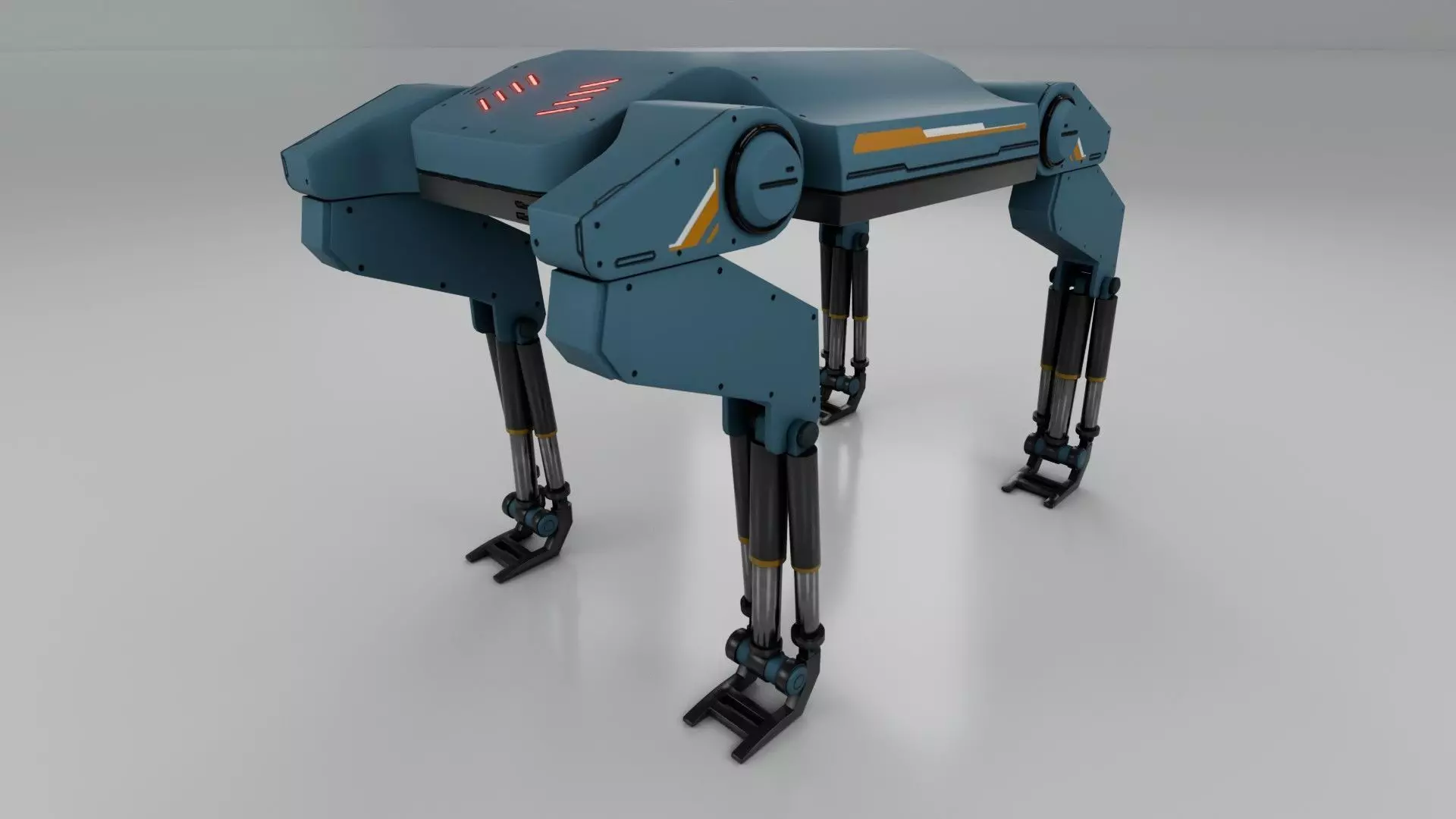  Sci-Fi Robotic Beast  - Game Ready - PBR Low-poly 3D model_0
