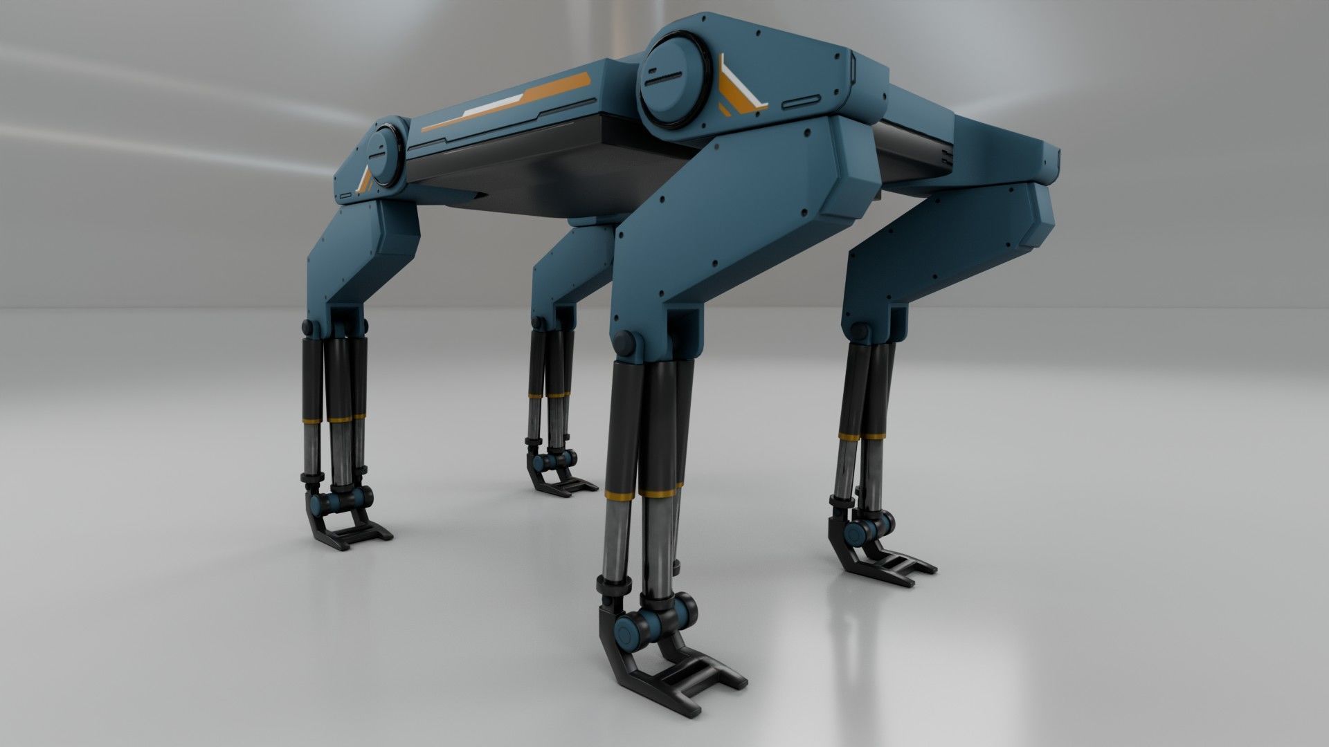  Sci-Fi Robotic Beast  - Game Ready - PBR Low-poly 3D model_8