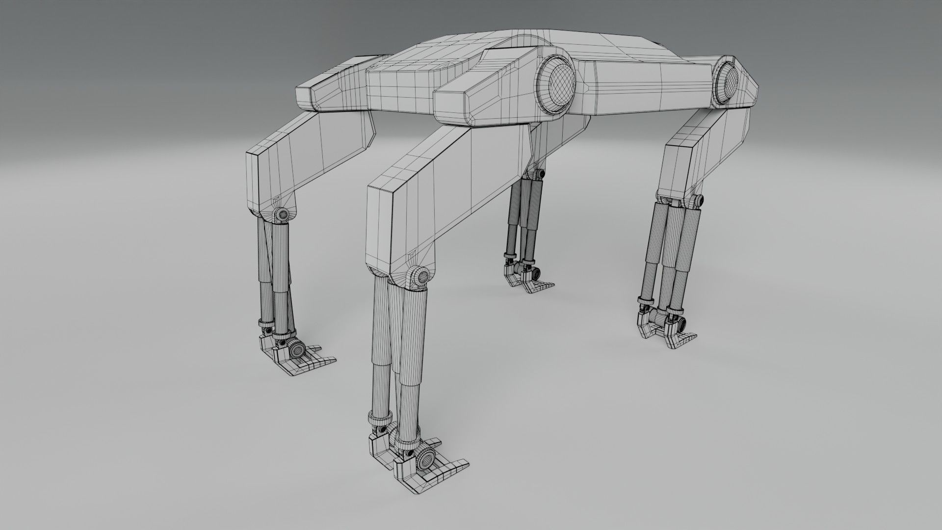  Sci-Fi Robotic Beast  - Game Ready - PBR Low-poly 3D model_20