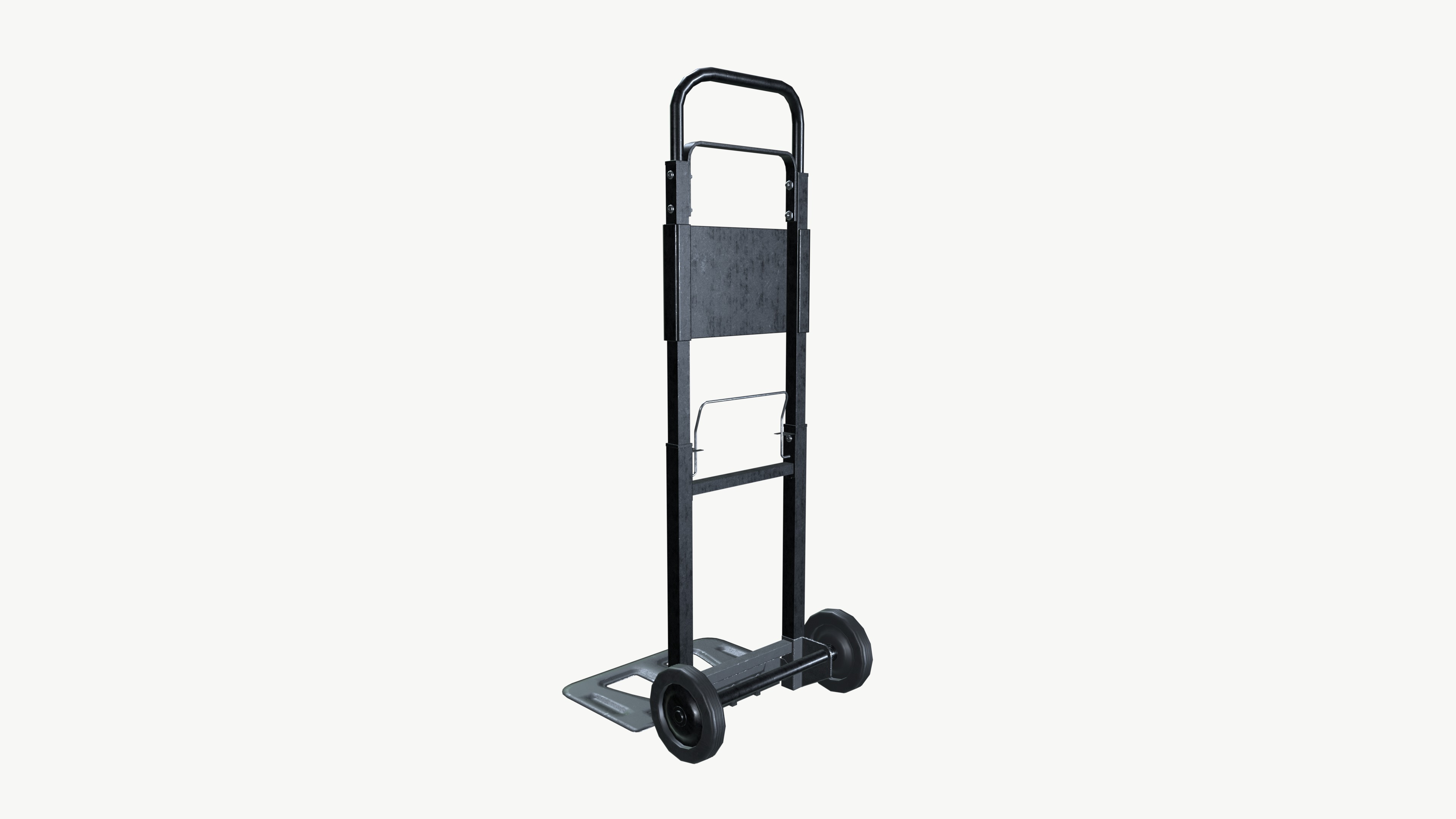 Hand Truck Low-poly 3D model_5