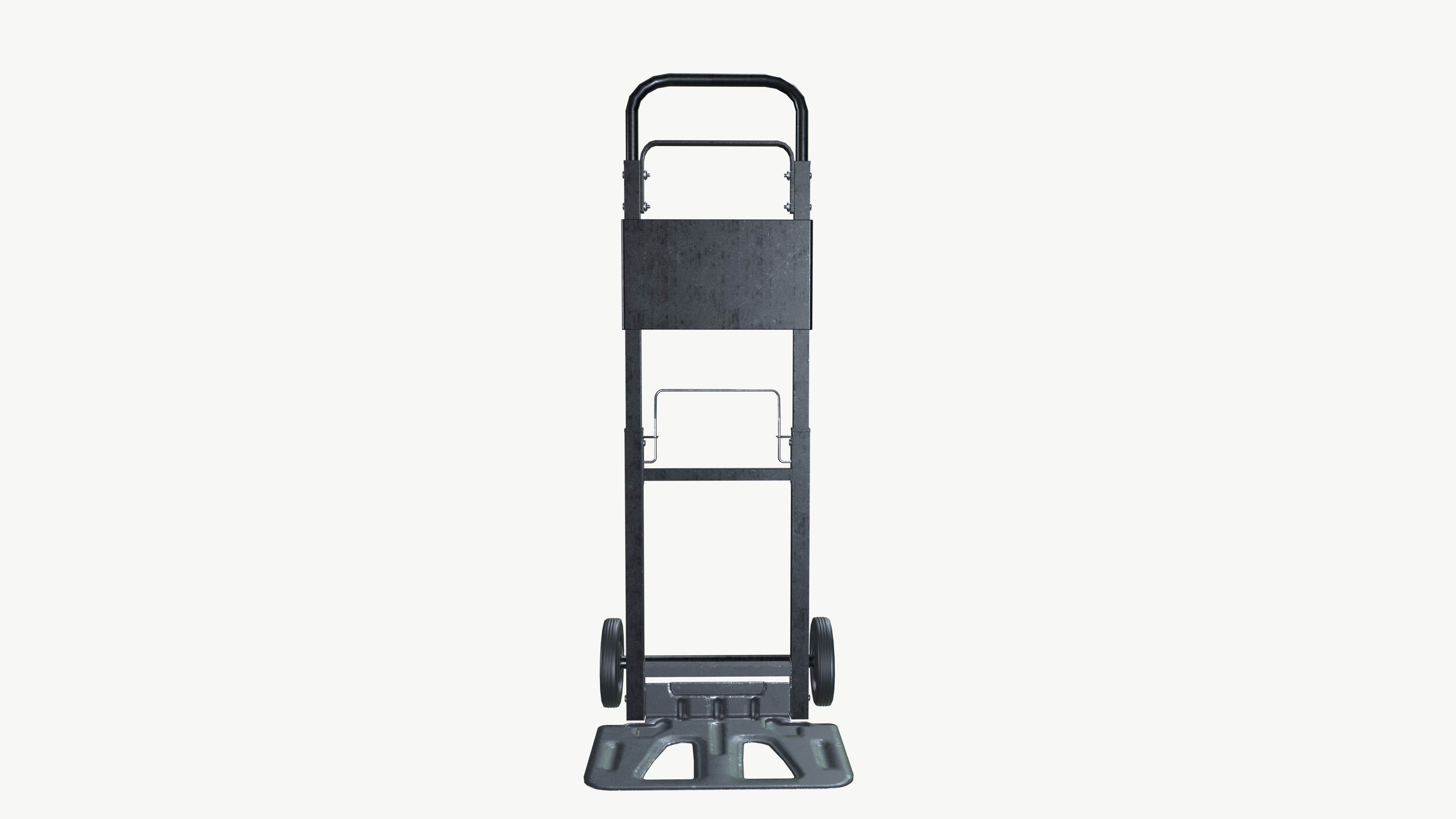 Hand Truck Low-poly 3D model_2