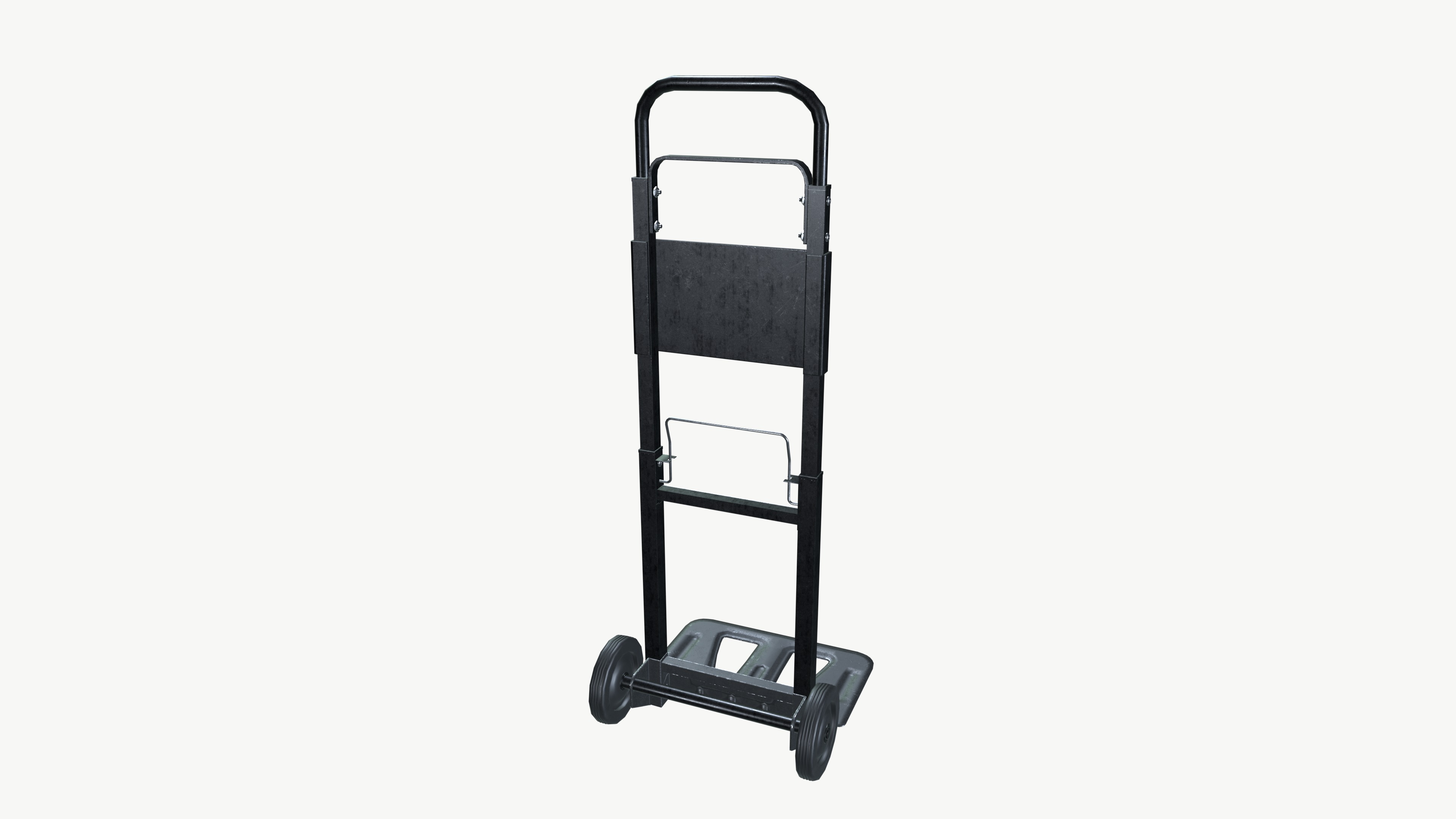 Hand Truck Low-poly 3D model_6