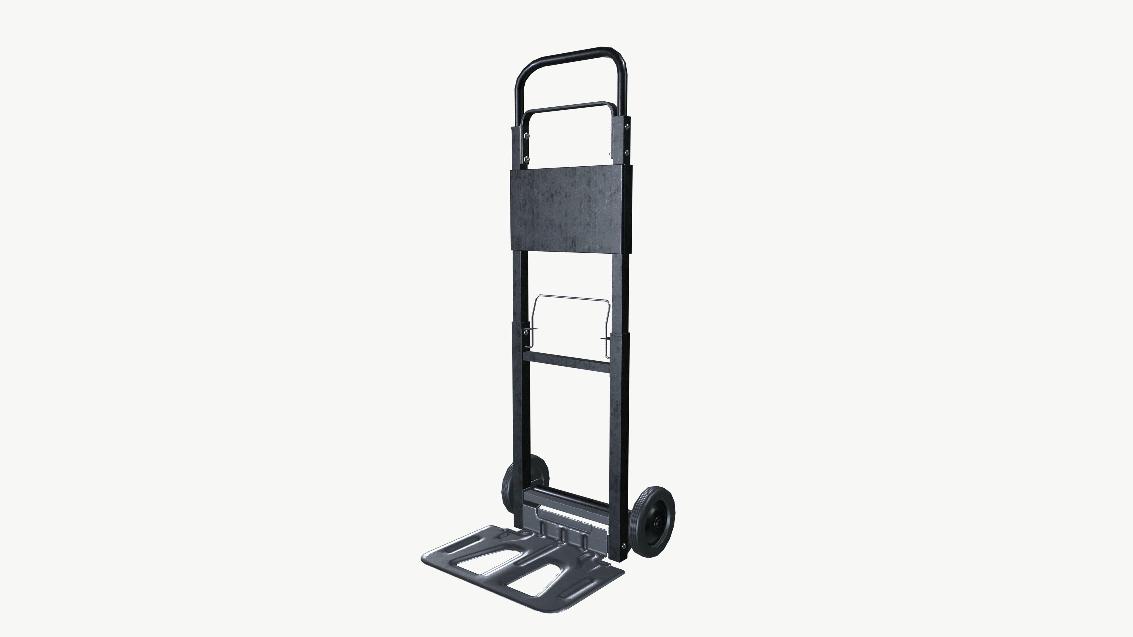 Hand Truck Low-poly 3D model_3