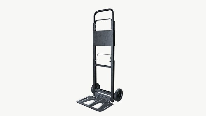 Hand Truck Low-poly 3D model 3