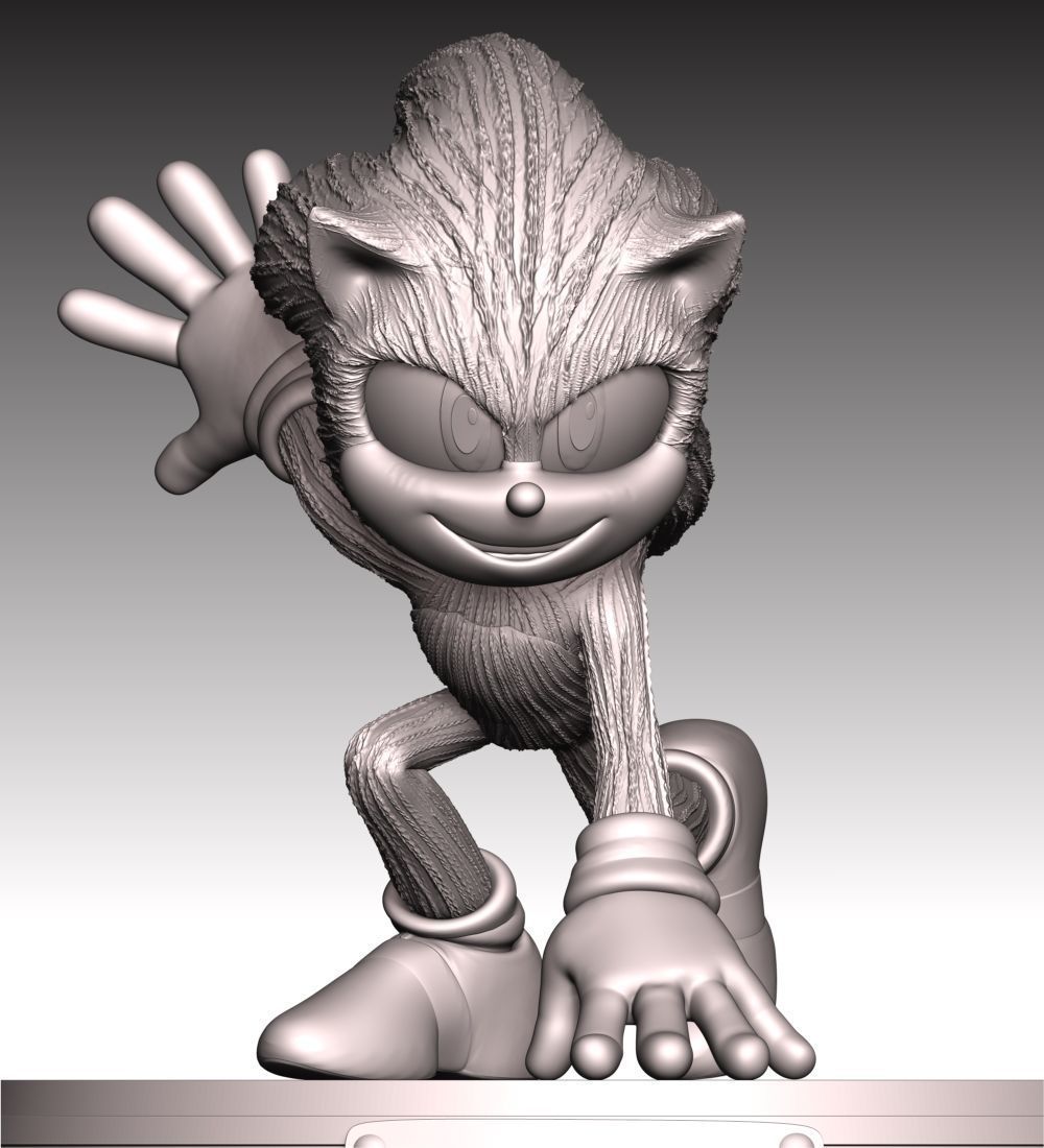 Sonic - Sonic the Hedgehog 3 Fan Art 3D print model_3