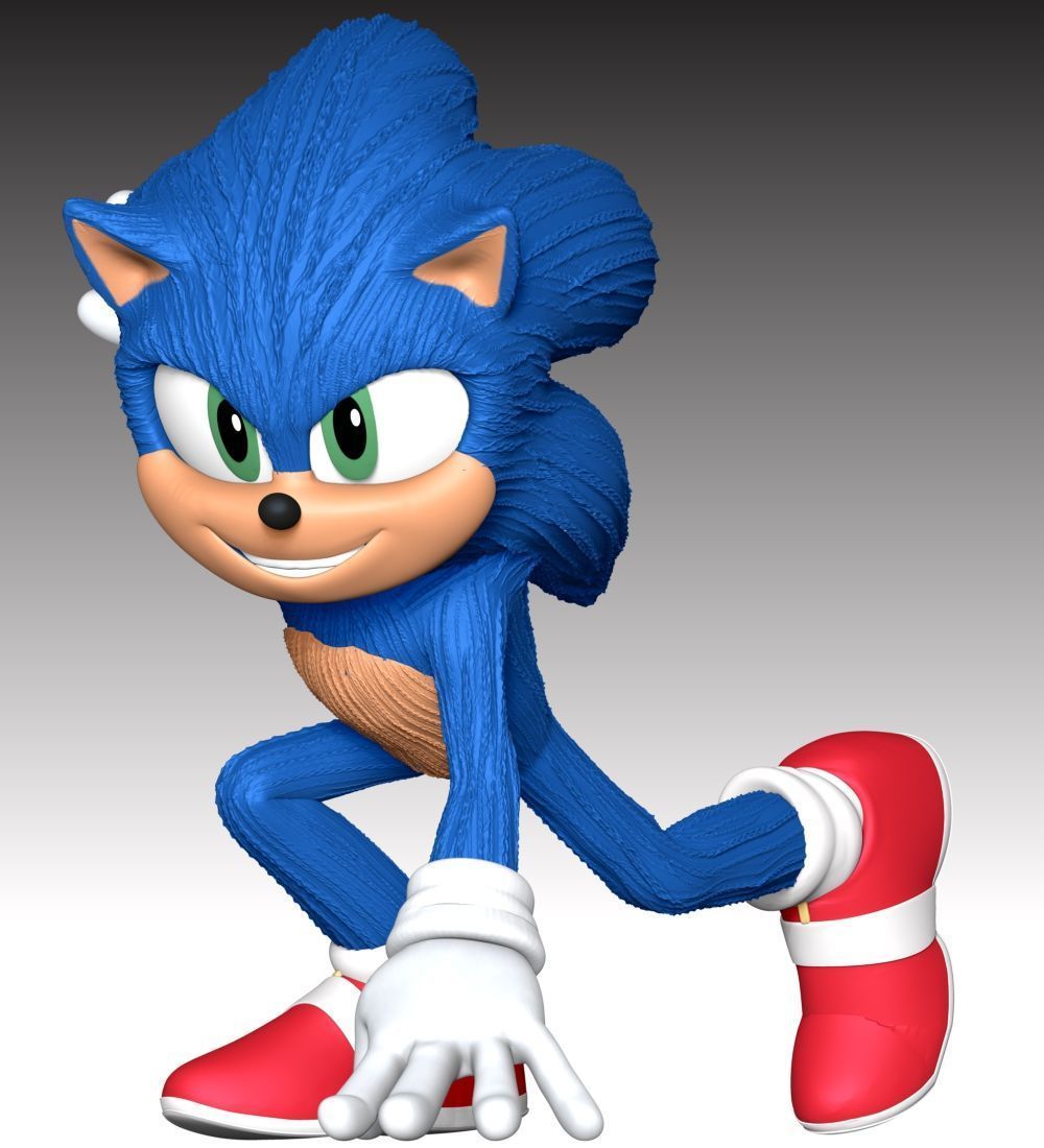 Sonic - Sonic the Hedgehog 3 Fan Art 3D print model_4