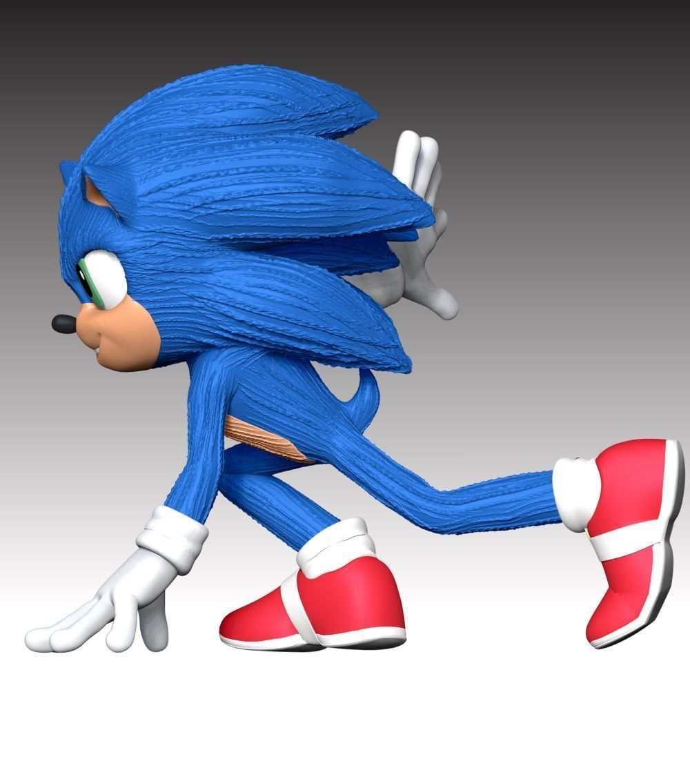 Sonic - Sonic the Hedgehog 3 Fan Art 3D print model_7