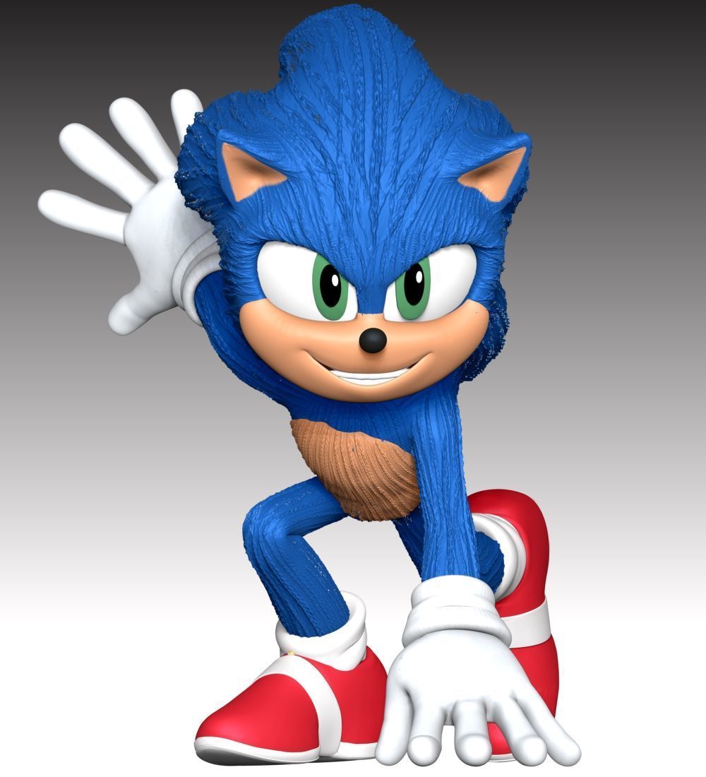 Sonic - Sonic the Hedgehog 3 Fan Art 3D print model_2