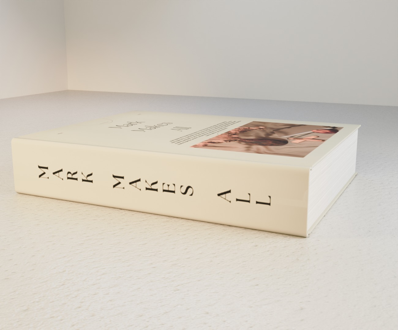 Book01 Low-poly 3D model_1