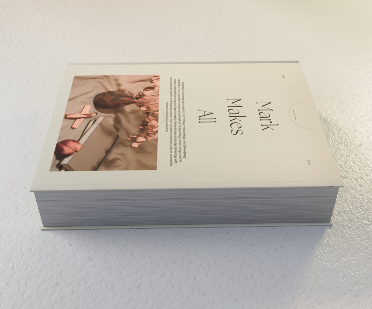 Book01 Low-poly 3D model_3