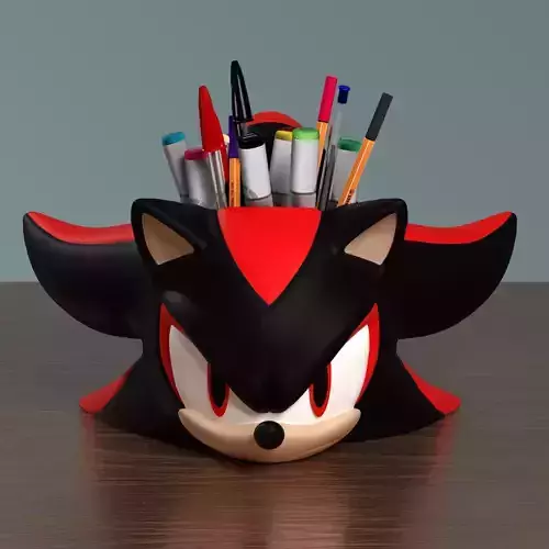 Shadow the Hedgehog Penholder - Sonic Series 3D print model