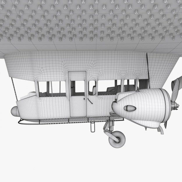 Good Year Blimp zeppelin - 02 3D model_12