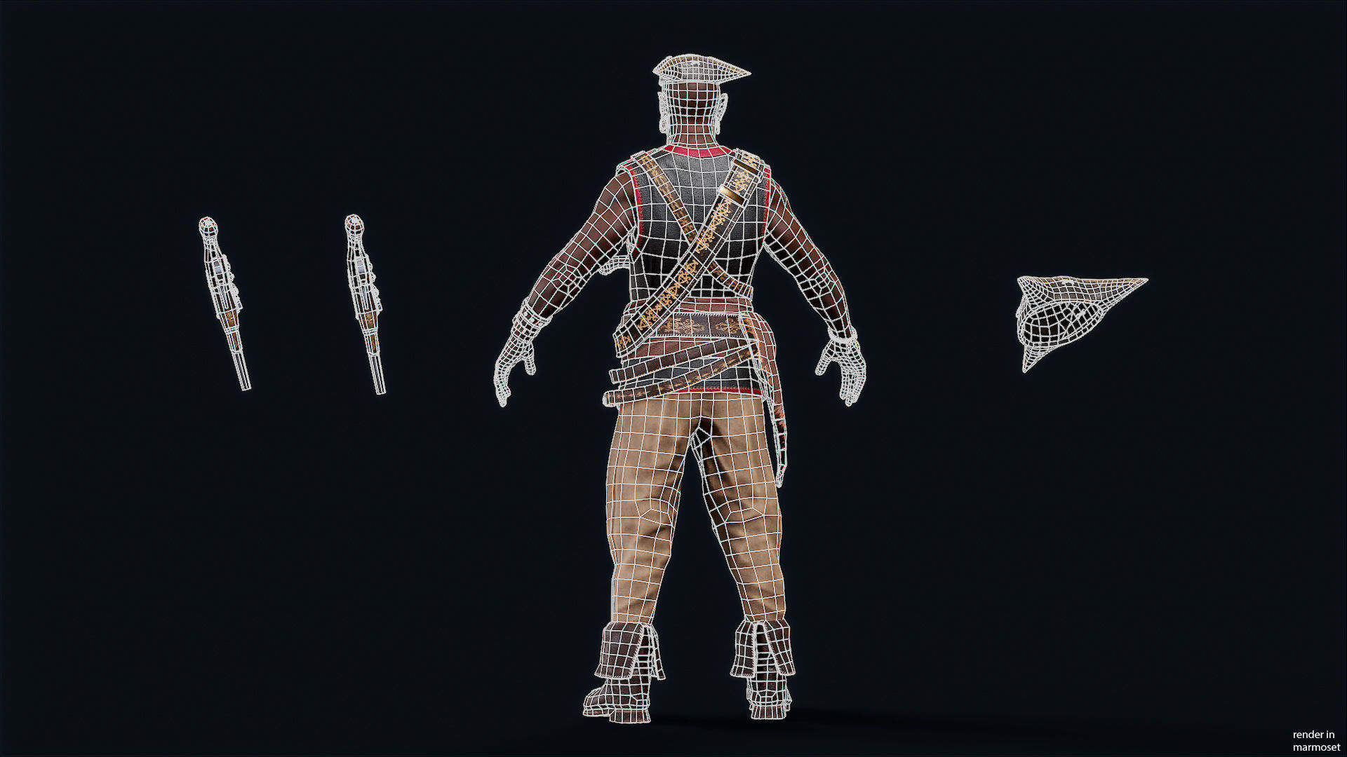 PIRATE 7R Low-poly 3D model_14