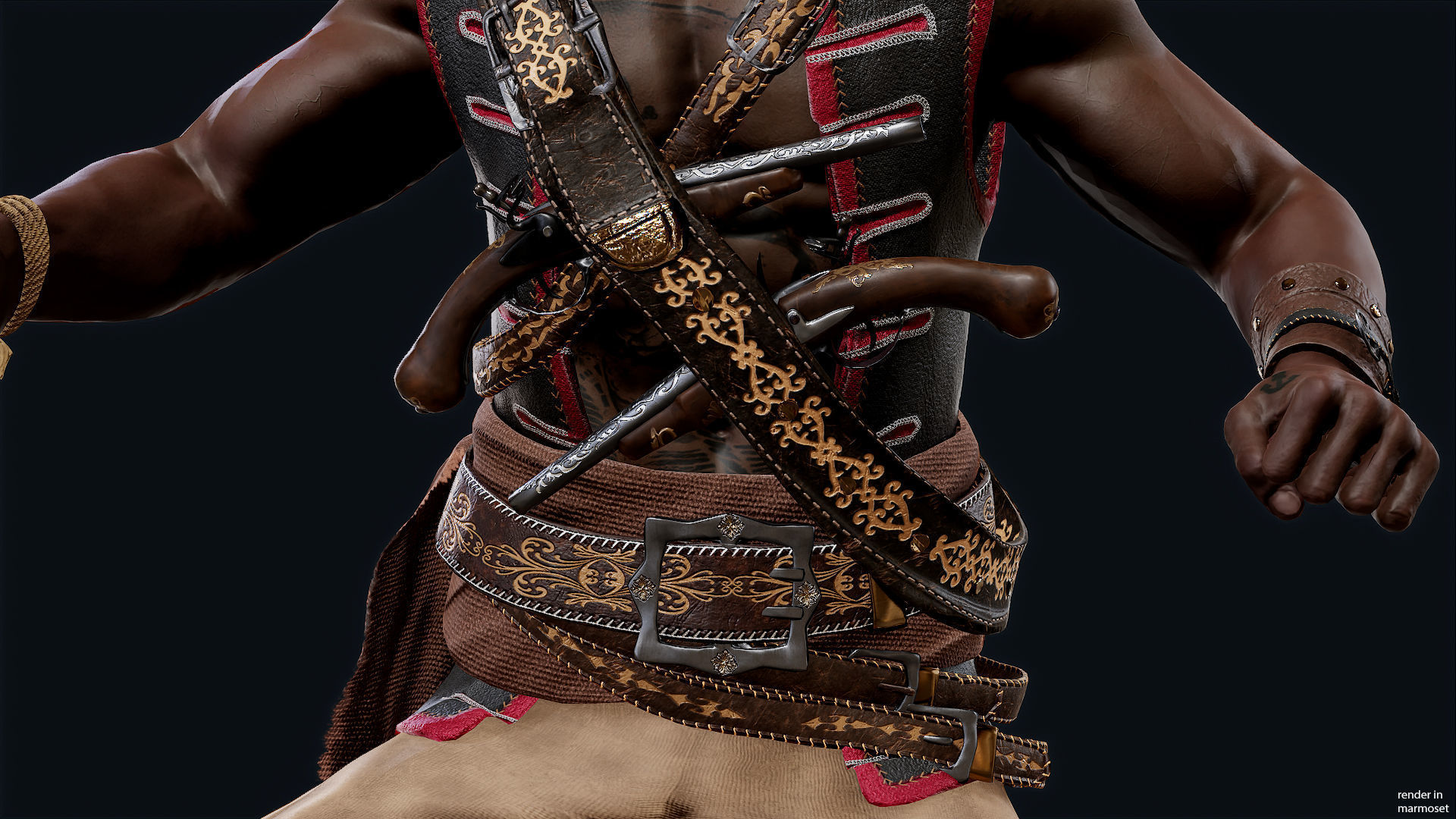 PIRATE 7R Low-poly 3D model_6