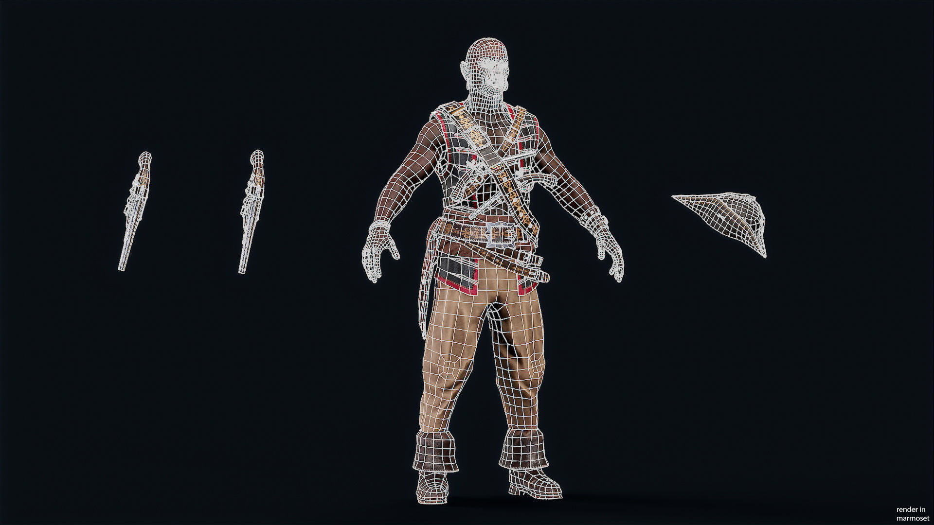 PIRATE 7R Low-poly 3D model_11