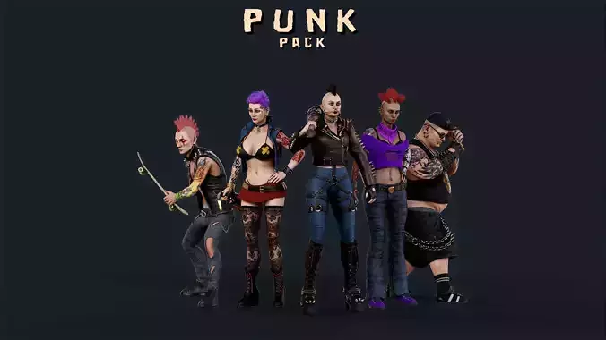 PUNK PACK 3D Model Collection
