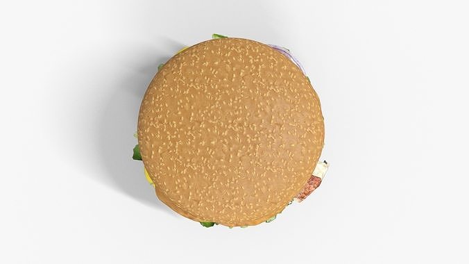 BURGER Low-poly 3D model 5