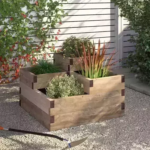 Caledonian Wooden Raised Flower Bed