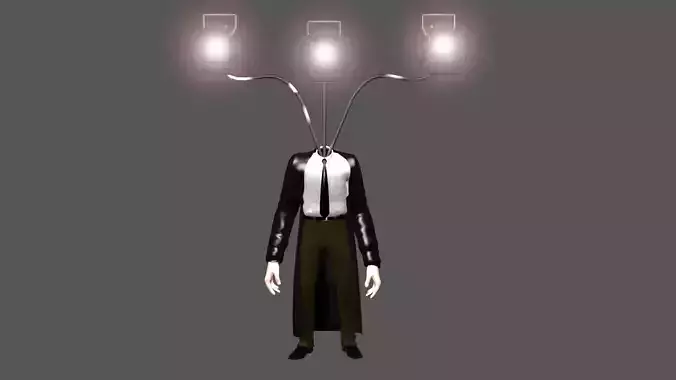 skibidi toilet spotlight man