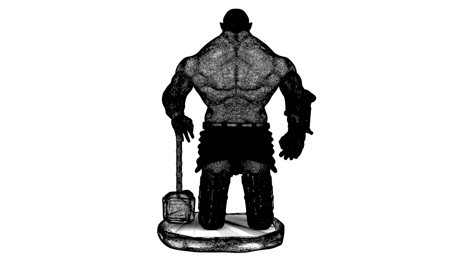 Viking sculpture 3D model_21