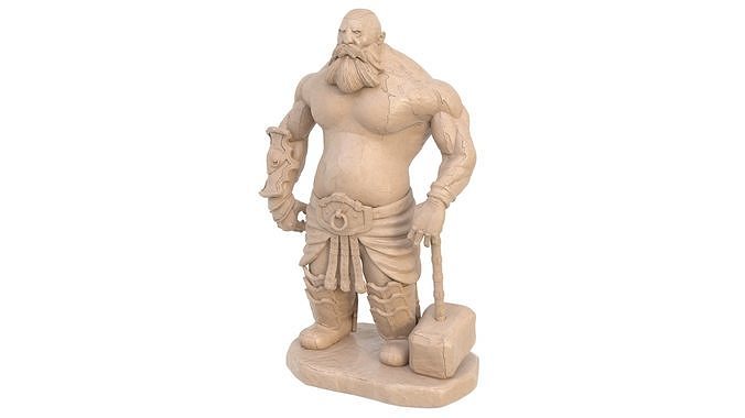 Viking sculpture 3D model