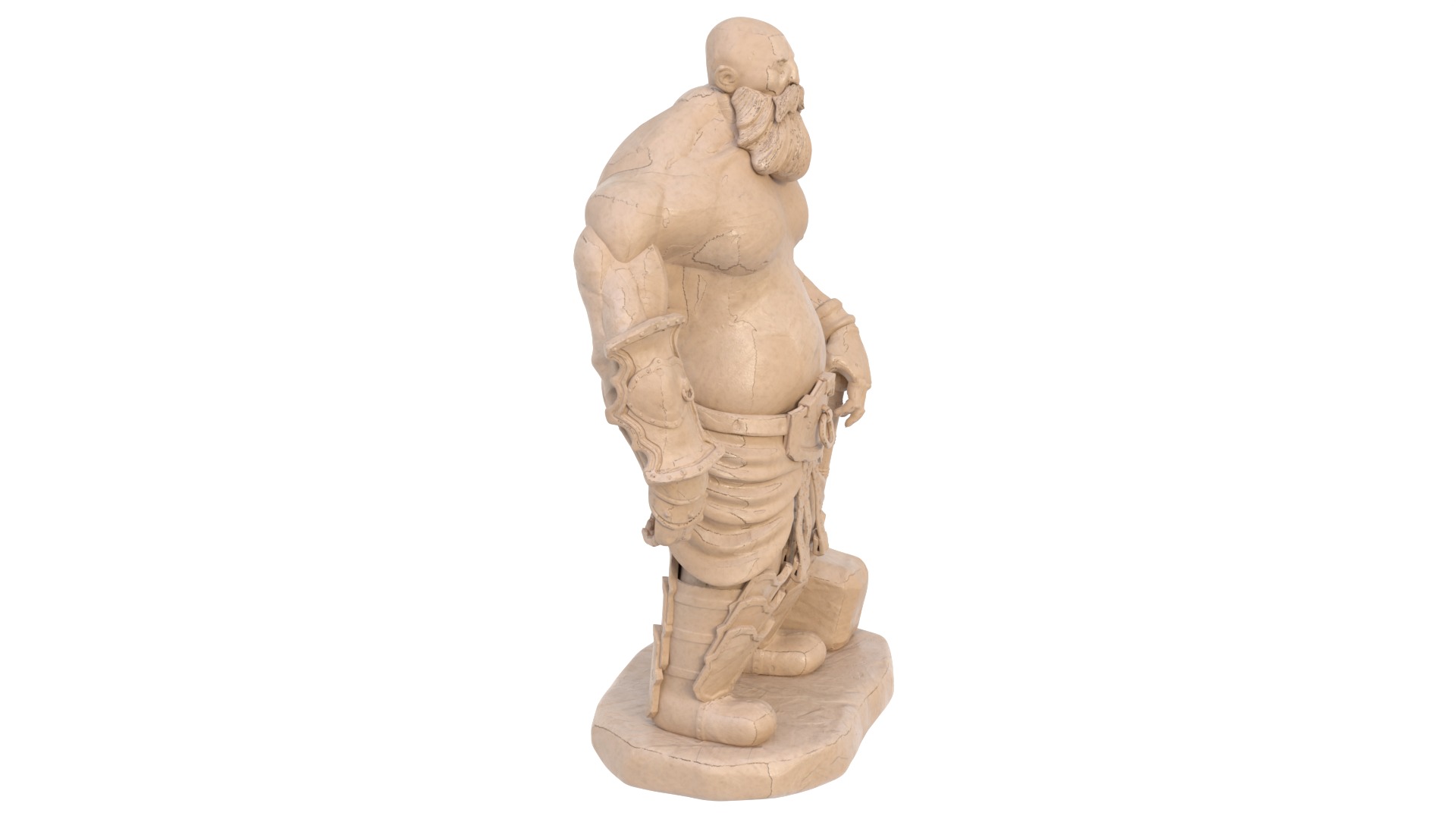 Viking sculpture 3D model_12