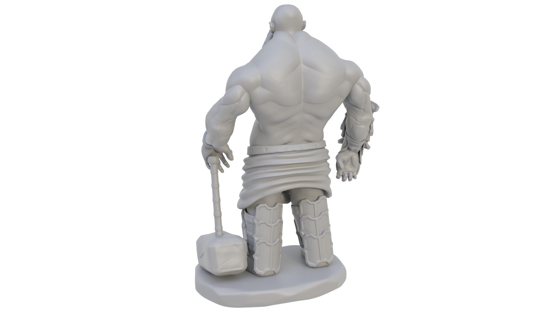Viking sculpture 3D model_19