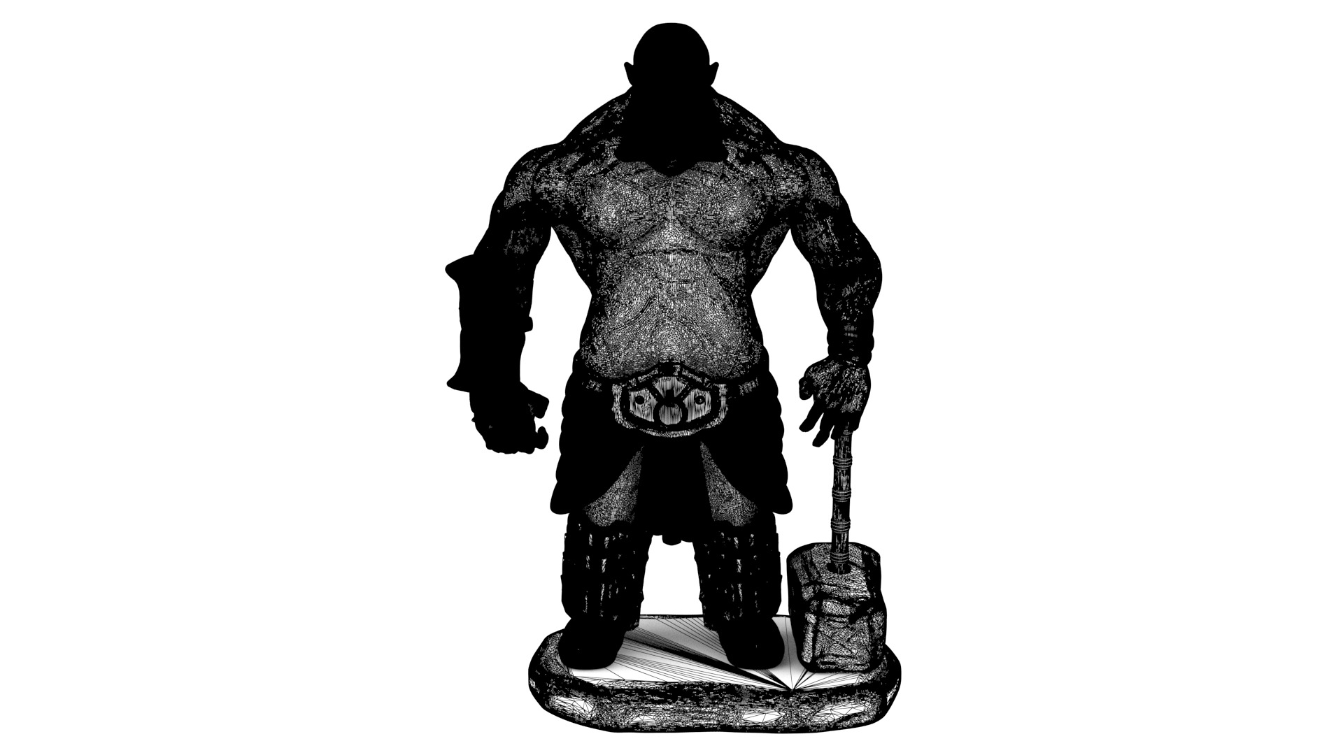 Viking sculpture 3D model_20