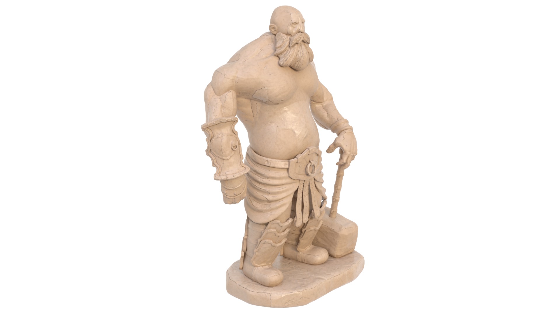 Viking sculpture 3D model_13