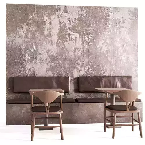  Cafe Seating Area 3D model