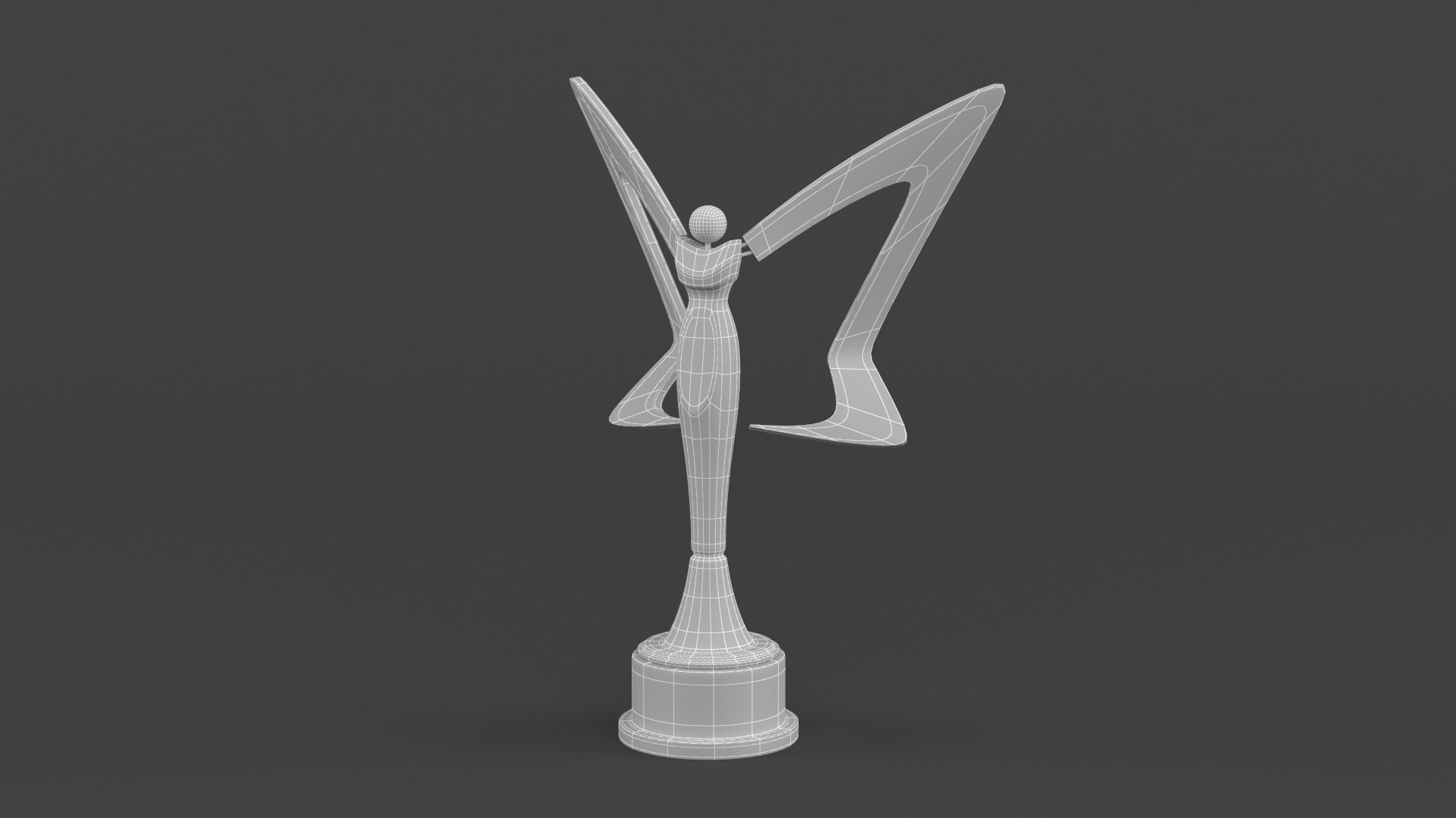 Gold Trophy Cups 3D model_8
