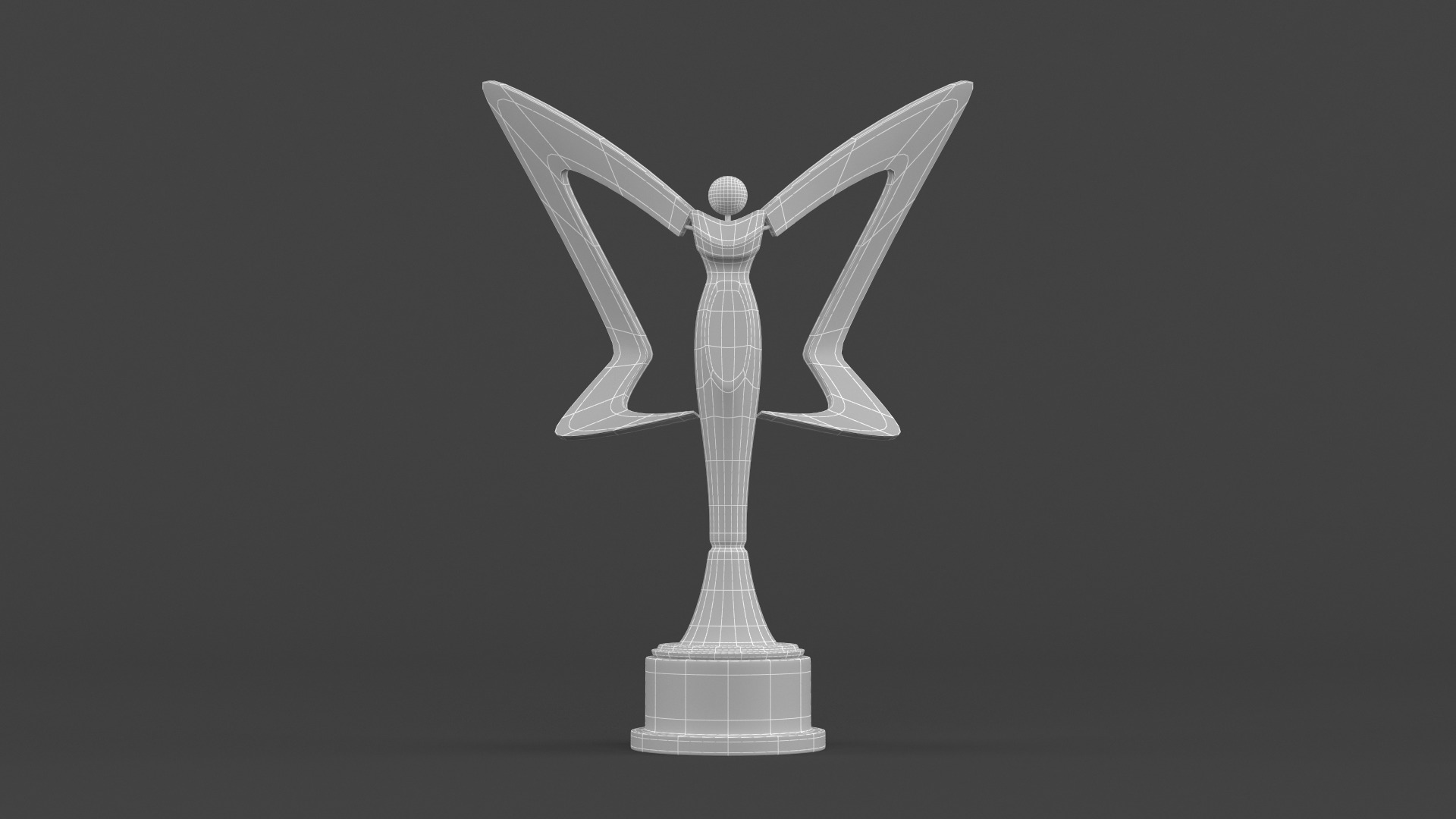 Gold Trophy Cups 3D model_10