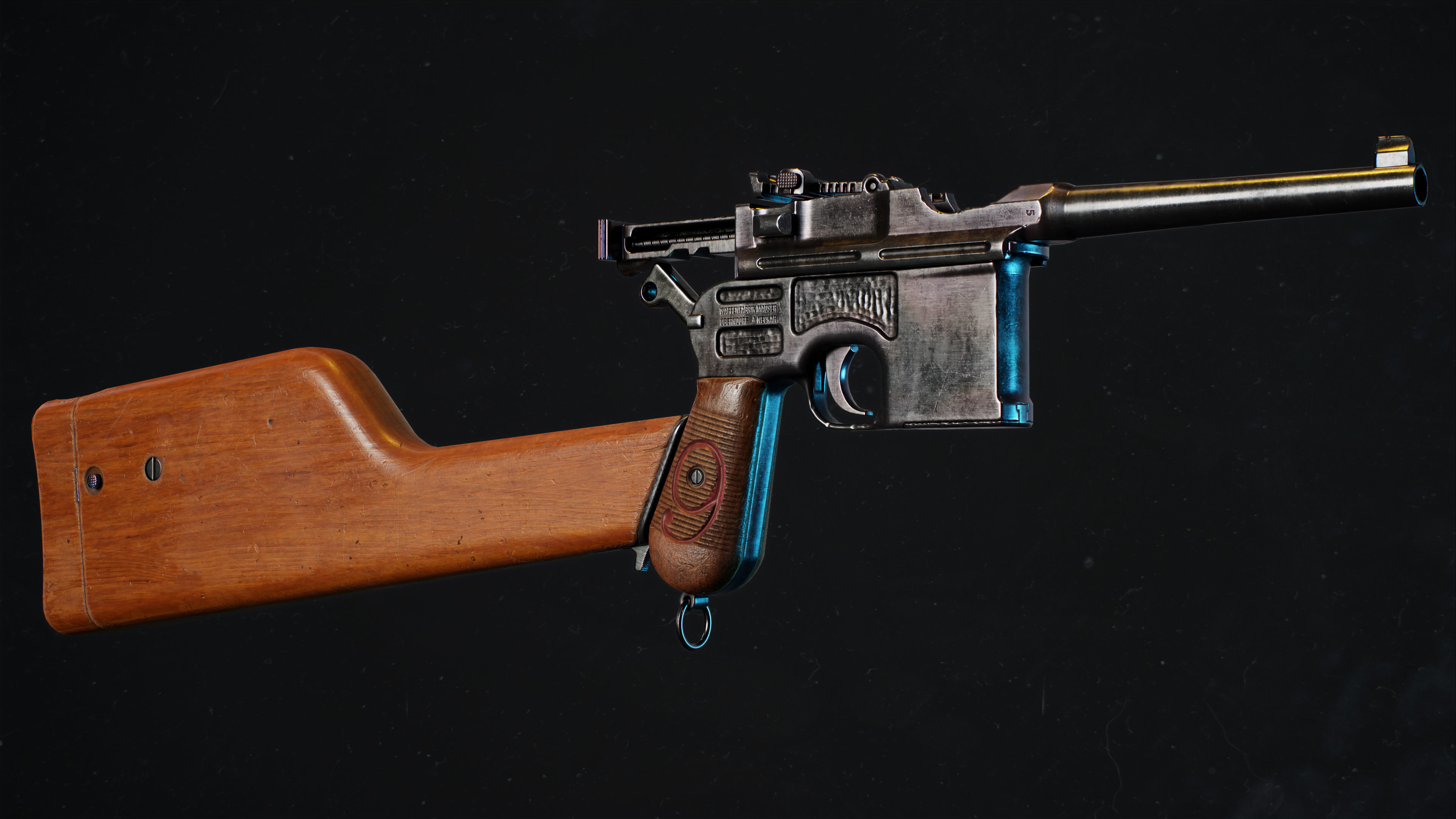 RED 9 Mauser Low-poly 3D model_3