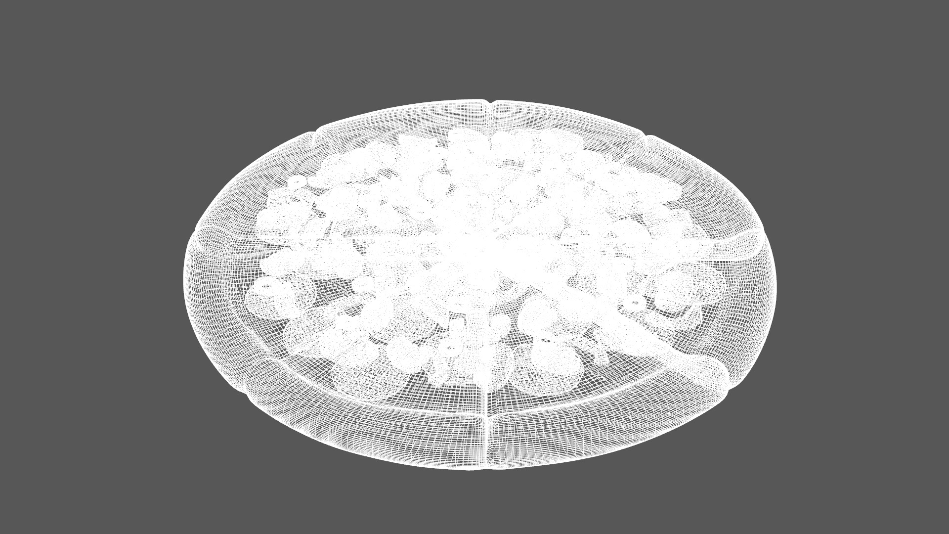 Pizza With Box Low-poly 3D model_9